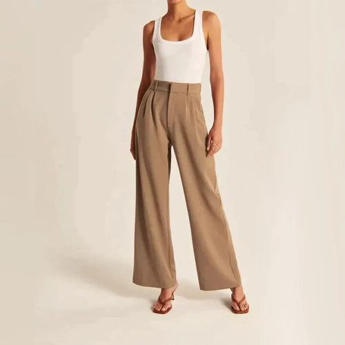 Wide Leg Tailored Pants