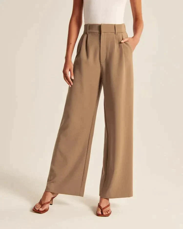 Wide Leg Tailored Pants